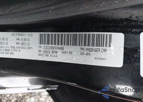 2015 Chrysler 200 Limited from USA, damaged, VIN 1C3CCCABXFN704468